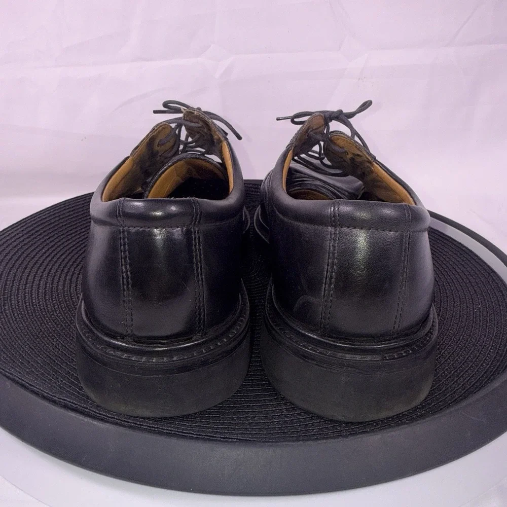 ECCO Mens Comfort Fibre System Black Shoe Size 45 Leather 11.5